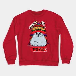 Gato con Chullo! Peruvian Crewneck Sweatshirt